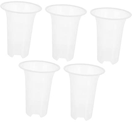 Toyvian 5piezas De Plástico Transparente para De Drenaje y Diseño Ventilado para Jardín y Decoración De Interiores