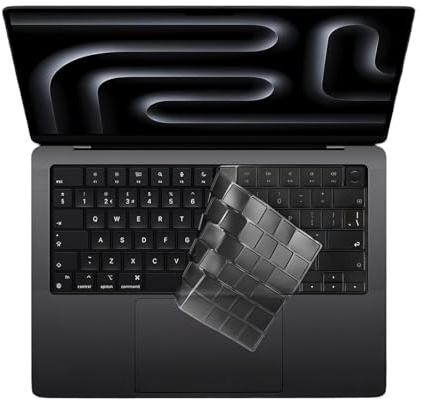 Tastaturschutz für MacBook Air Pro Max 13.6 15.3 14.2 16.2 Zoll 2024-2021 M4 M3 M2 M1 A3112 A3185 A3401, Tastatur Schutz TPU Klar Ultradünn US Tastaturlayout, Premium Tastatur Schutz Zubehör