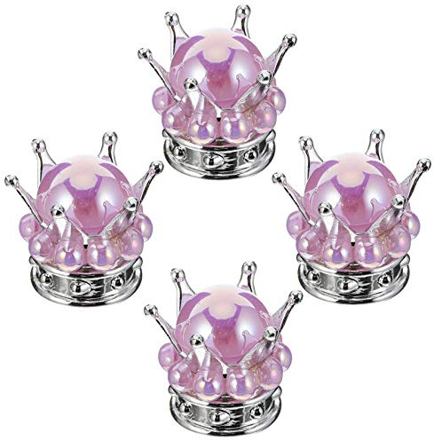 Cabilock Coprimozzo per Auto 4 Pezzi in Cristallo Antiperdita per Pneumatici Copertura per e Protezione Contro Corrosione