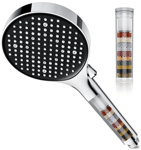 Magichome 25-Stage Filter Shower Head with 6 Modes, High Pressure Shower Head with One-Handed Mode Switch, Hard Water Filter Showerhead for Residual Chlorine Removal, Ideal for Dry Skin & Hair Care