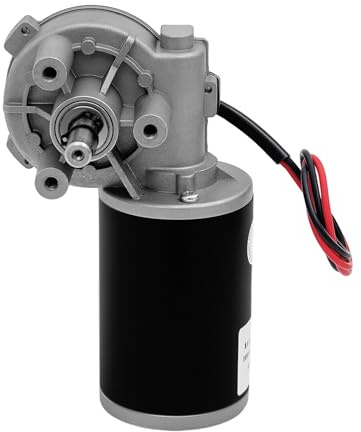 24V 45W DC Getriebemotor DC Motor Gleichstrommotor Scheibenwischermotor 160±20RPM >3N.m mit Eingebautes Untersetzungsgetriebe Stromkabel für Verpackungs Druck Textil