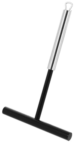 AUTSUPPL Espátula Esparcidor Crepes Acero Inoxidable T Forma Utensilio Cocina Ligero Seguro con Colgar para Distribución Masa Uniforme Hogar Fiestas