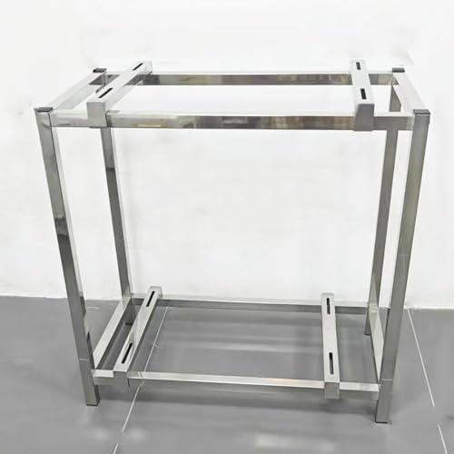 Soporte Aire Acondicionado Exterior, Soporte de Aire Acondicionado, Soporte de Suelo Ajustable para Condensadores de 9.000 a 18.000 BTU, Doble Nivel(100x55x100cm/39x22x39in)