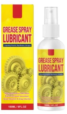 ANQKYO Lubricante antioxidante y Spray eliminador de óxido acción rápida for eliminación tamaño Extra Grande for Metales, vehículos, Herramientas, Cadenas, Pernos bisagras para Metales