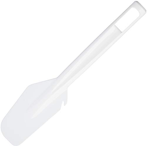 KitchenCraft Espátula de plástico, rascador flexible para cuencos, para cocinar y hornear, 26,5 cm, blanco
