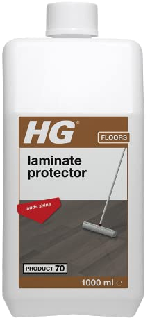 HG Laminate, Vinyl & PVC Protector, Protective Coating for Laminate Floors, Gloss Finish, Non Slip Floor Cleaner & Shine Restorer, Hard Floor Polish, Floor Sealer & Damage Protector - 1 Litre