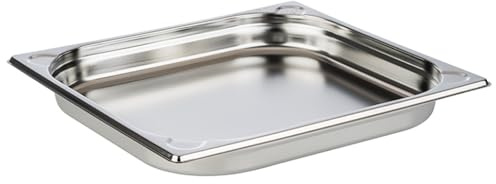APS 81701 Bac GN 2/3, Acier inoxydable, 35,4 x 32,5 cm, Profondeur 40 mm, 3 litres