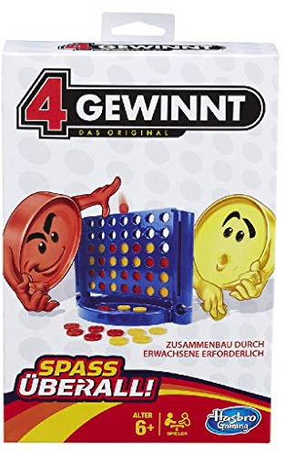 Hasbro B1000800 Spiele B1000100-4 gewinnt Kompakt, Reisespiel