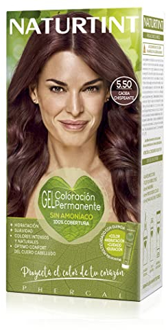 Naturtint | Haarfarbe Oohne Ammoniak | 5.50 Glänzend Mahagoni | Hoher Anteil an natürlichen Inhaltsstoffen | 170 ml