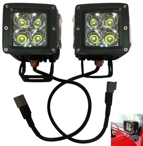 SXMA 40W LED-Arbeitsscheinwerfer, die Lampen mit LED-Kabelbaum und einer Lampenhalterungs-Kombination für Jee p JK 07-17 Wrangler J325 (1 Satz) führen
