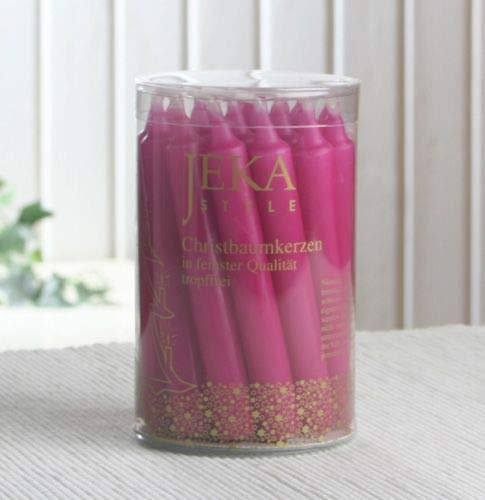 CandleCorner Weihnachtskerzen Premium-Baumkerzen Trend (20er Dose), Fuchsia