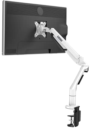 Desq 1720.01 Monitorarm Länge 62 cm Gasfeder Weiß Schnellverschluss, Weiss
