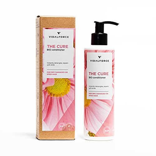 VIDALFORCE Conditionneur Après-shampooing 250 ml pour Cheveux Secs ou Abîmés, Sans Sulfate et Sans Silicones, 100% Toxic-Free, Traitement Hydratant Naturel/Bio
