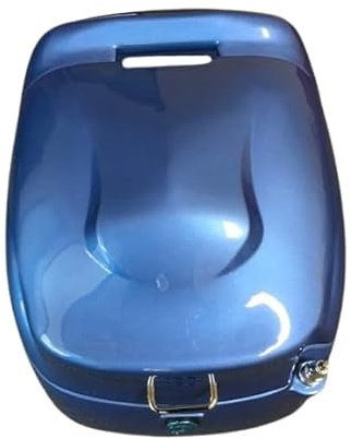 Casabike Topcase in blau 40 L mit Antenne Retro Roller Motorrolle Gepäck Kofferr Scooter EasyCruiser
