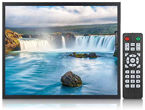 Monitor da 19 Pollici, Monitor Industriale in Metallo Integrato con Schermo TFT 1280x1024, Supporto per Modalità di Installazione Integrate a Parete, per PC, TV, CCTV, Fotocamera e Computer(EU)