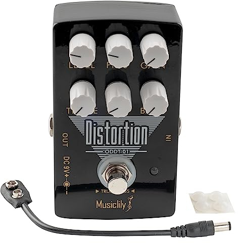 Musiclily Pro Effektpedal Distortion Pedal 9V DC Netzteil True Bypass für E-Gitarre