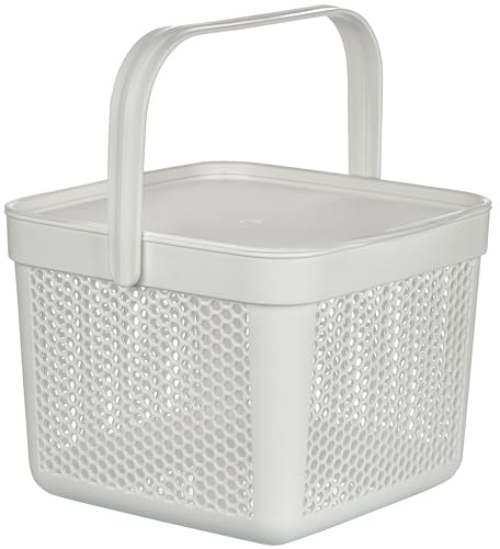 uandu Kartoffel Aufbewahrungsbox 12 L – Gemüse Aufbewahrung | Mit Deckel, Belüftungslöcher, Stapelbar, Vielseitig verwendbar, Für Küche, Bad & Haushalt