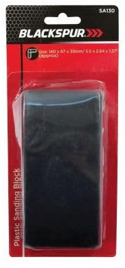 1x Hand Sanding Block - Wood Metal Paint Wall Plaster Abrasive Rubbing Sandpaper Sand Paper Tool Kit for Fine & Coarse Grit - by Blackspur