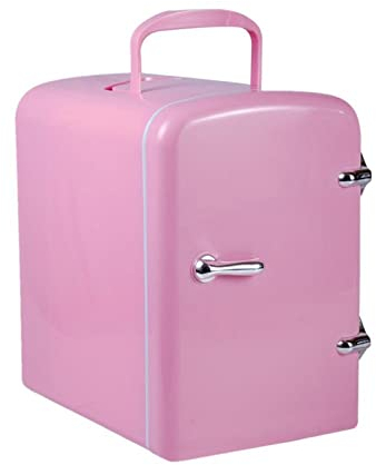 Suuim Réfrigérateurs compacts, Mini-réfrigérateur Portable, réfrigérateur Personnel (Couleur : Rose) (Rose)