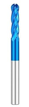 1pc 4 Flöten Ball Nase Ende Mühle Vhm CNC Router Bits Mit 3 Zoll Lange Spirale Fräser 1/4 zoll Schaft (Color : R3.175x6.35x25x75L)