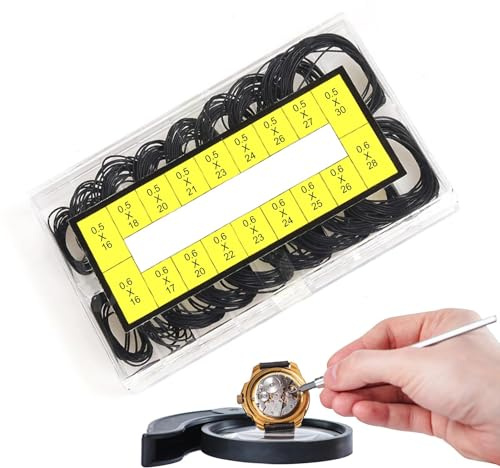 juntas de sello de reloj, juntas tóricas de reloj - Juntas de reloj redondas impermeables de 16-30 mm - Arandelas de sello de goma, accesorios de relojes y herramientas de reparación para relojeros