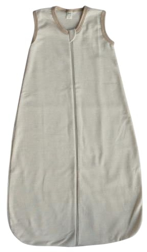 Lilano, Schlafsack Ringel ohne Arm, 70% Wolle (kbT), 30% Seide, 210 gr./m² (Sand/Natur, 1 (70 cm))