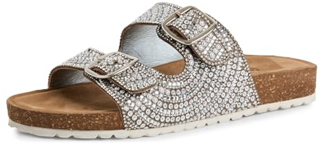 Tamaris Pantolette Damen Flach metallic,EU 38