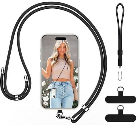 COCASES Phone Lanyard Crossbody with Tabs Adjustable Anti-Theft Wrist Strap