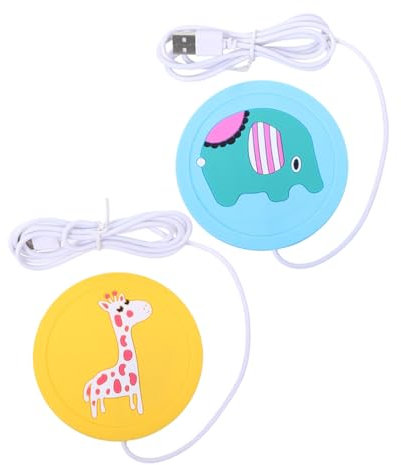 SHOWERORO 6pièces Chauffe-Tasse USB pour Tapis De Chauffage Pratique pour Garde Au Chaud du Lait Boissons Accessoire Anti-dérapant pour Maison Et Bureau