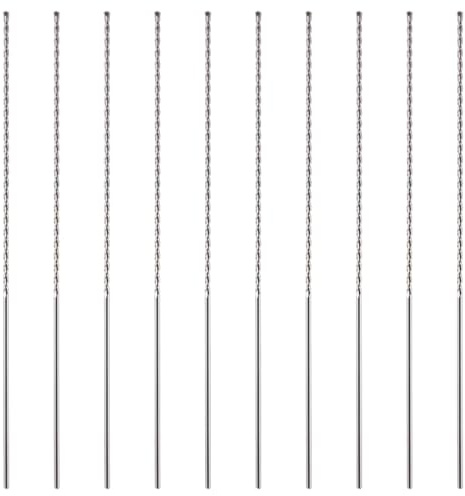 10 Pack Of 10mm x 600mm Long TCT Masonry Drill Bits – For Concrete, Brick, Stone, Porcelain Ceramic Tiles Plastic Wood – Masonry Drill Bits Set For Standard Rotary Drills & Hammer Drills (NOT SDS)