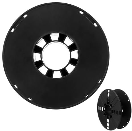 Kabeltrommel aus Kunststoff, Schwarz, Kompakt und Leicht für Kabel