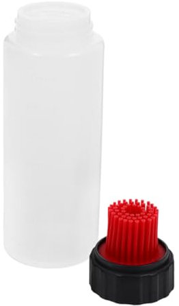 HOMOBABE Botella Dispensadora de Aceite de 175 Ml con Pincel de Silicona con Marcas de Medición para Control Preciso, Adecuado para Cocinar y Asar al Aire Libre
