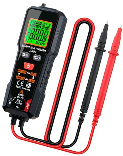 Small AN93 Multimeter with Easy to Read Screen Multifunction User Friendly Data Hold for Household High Precisions Multimeter
