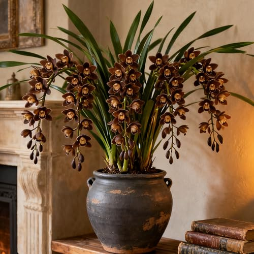 Rizomi di Cymbidium resistenti al freddo, Cymbidium orchidee, adatti alla coltivazione in interni ed esterni.-15 Rhizome-F