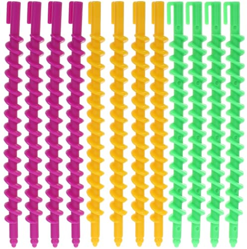 ABOOFAN Varillas de Permanente en Espiral 20 Piezas Pequeñas, Rulos Flexibles de Plástico para Cabello, Rizadores sin Calor para Peinar, Herramientas para Ondas y Rizos en Color Aleatorio