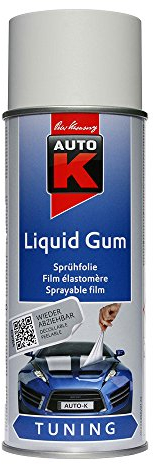 LIQUID GUM - Pellicola spray removibile Auto-K - 400 ml. BIANCO, TUNING, HOBBY, FAI DA TE', ECC.