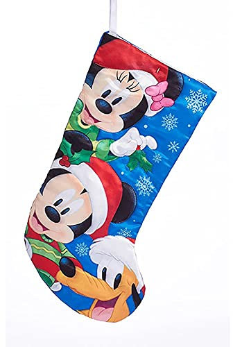 Kurt Adler DISNEY MICKEY UND FREUNDE WEIHNACHTSSTRUMPF | HÄNGEND | AUS SATIN | POLYESTER | FÜR WEIHNACHTEN