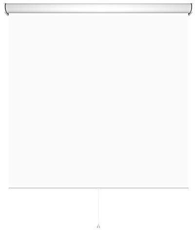 deko-raumshop Rollo Springrollo Mittelzugrollo 14 Farben Breite 62 bis 202 cm Länge 180 cm Bedienung Mittelzug Stoff Blickdicht lichtdurchlässig Fenster Sonnenschutz Blendschutz (122 x 180 cm/Weiß)