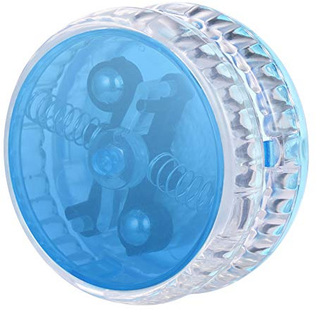 TOYANDONA Flash Yo-Yo Luminous LED String Yo-Yo Ball Trick Yoyo Great for Kids, Beginners (Blue)