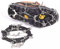 MuscleForge® Steigeisen für wandern mit 8 Zähne, Schneeketten für Schuhe, Grödeln wandern aus Stahl, Mountain crampons with 8 Spikes for Snow and Ice, Größe 38-45 flexibel, für Männer und Frauen