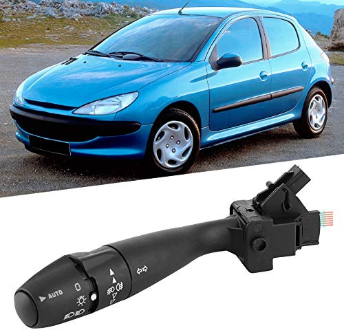 Tbest De Luces Para 206,Peugeot S16 Interruptor Car Indicatore di Direzione Interruttore Sterzo Indicatore di Controllo Leva 96215553 Adatta per 207 307 406