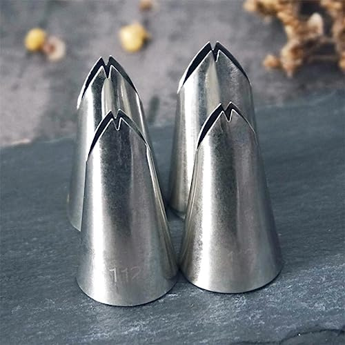 #112#113#114#115 boquilla para manga pastelera en forma de hoja 4 Uds. Juego de puntas para glaseado de repostería para decorar pasteles y hornear DIY-112 113 114 115