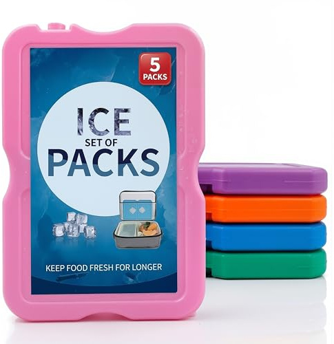 Original Cool Pack - Slim & Long-Lasting Reusable Ice Pack Freezer Blocks for Coolers, Lunch Boxes, Beach, Camping, Fishing - Cooler Accessories for Fresh & Cold Food Storage | Ideal Ice Blocks for Cool Bags, Lunch Box, Beach, Hiking & Camping Cooler Accessories for Fresh & Cold Food Storage