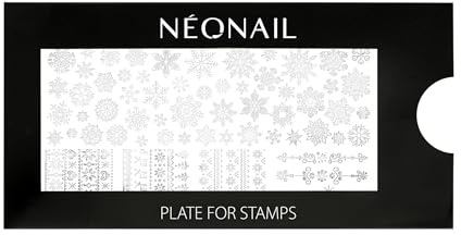 NEONAIL Stamping Plate 17 - Stamping Platte - Schablonen Platte - Nail Art - Nageldesign - Nagel Stempel Schablone - French Nails Schablone - Nagelkunst Stempel