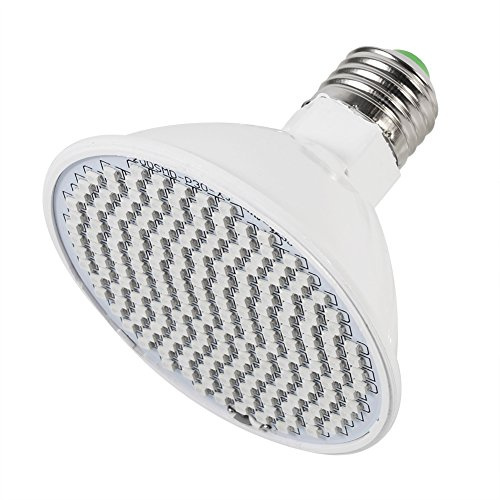 Dioche Lampe de plante, lampe de croissance lampes de croissance de plantes 24W 200 LED lumière de croissance de plantes E27 lampes de croissance de légumes de fleurs hydroponiques 85~265V
