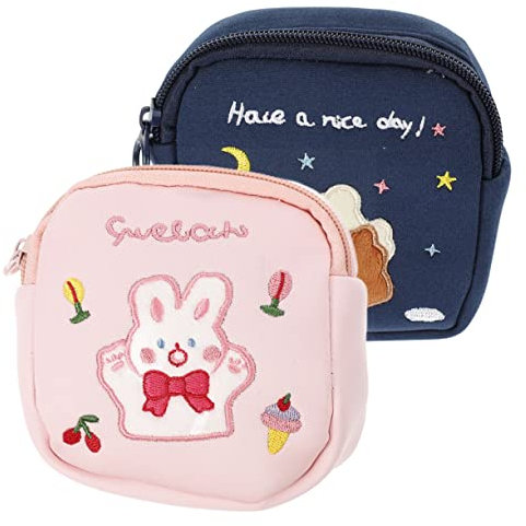 minkissy 2stücke Periode Tasche Für Damenbinden Mit Reißverschluss Tragbare Aufbewahrungstasche Für Kleine Gegenstände Praktische Periode Tasche Für Teenager-mädchen