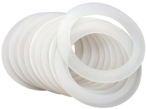 Silikondichtungs-Dichtungsringe 70mm, 10St Wiederverwendbare Silikondichtungen Luftdichte Gummidichtungen Aufbewahrungsdeckel Dichtungsringe, für auslaufsichere Einmachglas Kunststoffdeckel