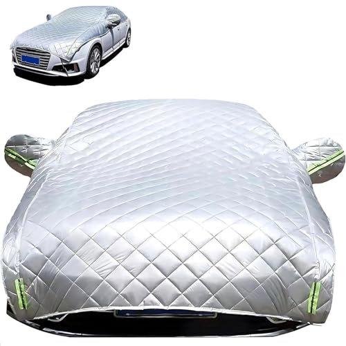Hagelschutz Abdeckplane Auto für 𝖵𝖶 Polo VI Hatchback(2017) Autoabdeckung wasserdichte Outdoor Dicke Baumwolle Halbgarage Auto Winter