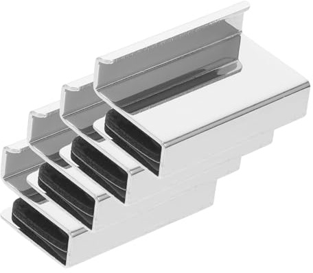 EXHUMKY 4 Stück Glas Türgriffe für Vitrine aus Kaltgewalztem Stahl Einfache Installation Geeignet für 4-6mm Dicke Glastüren und Acrylvitrinen Minimalistisches Design