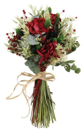 Ramo Preservado de Hortensias Rojas Amor y Romanticismo con DECOALIVE